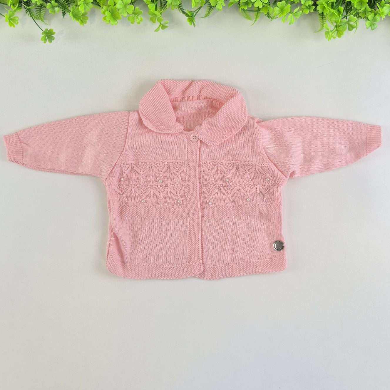 Saída de Maternidade Tamine Baby Camile 4 Pçs - Romantismo Clássico e Realeza em Tricot de Luxo