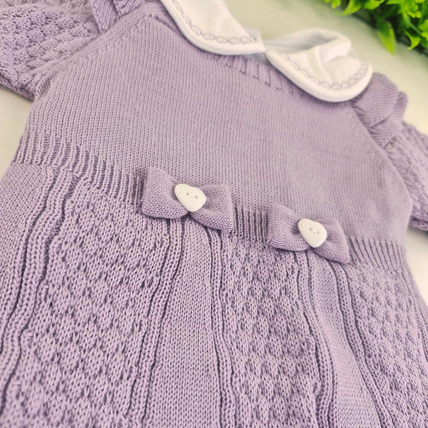 Saída de Maternidade Tamine Baby Lívia Maria 5 Pçs - Charme de Princesa em Vestido de Tricot Premium