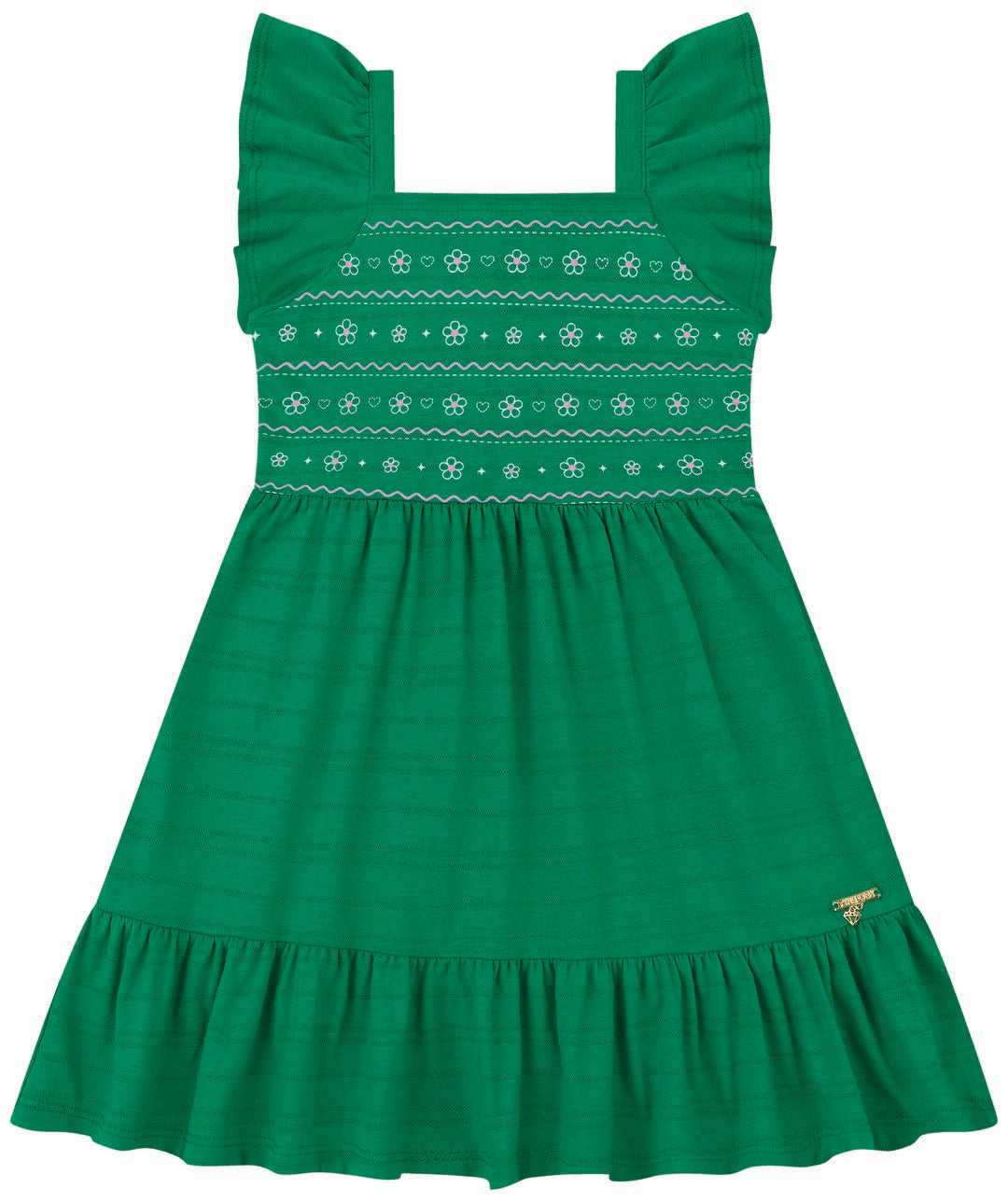 Vestido Infantil Tiny Joy Florzinhas – conforto e delicadeza para o dia a dia