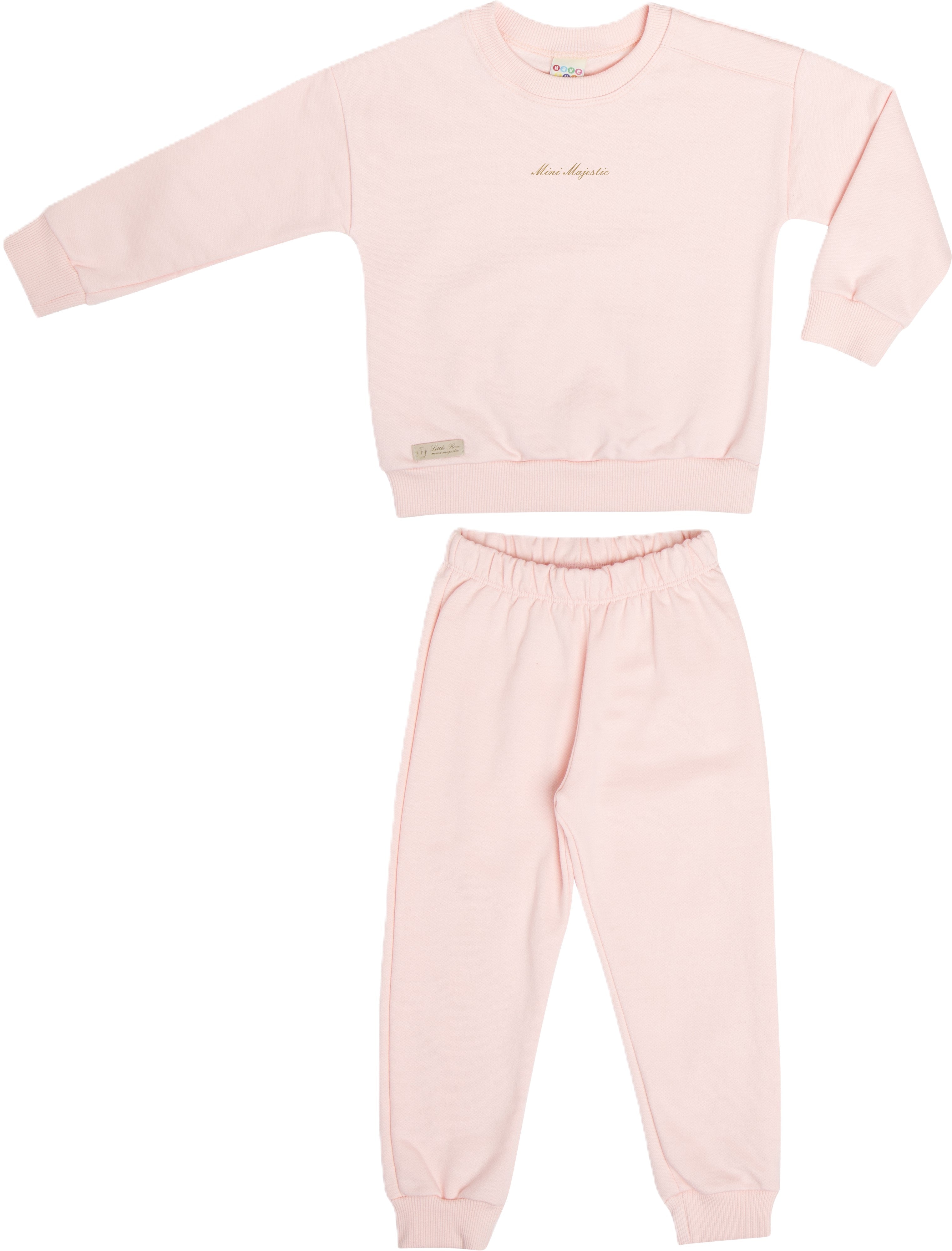 Conjunto Infantil Menina Have Fun Mini Majestic em Moletom Peluciado