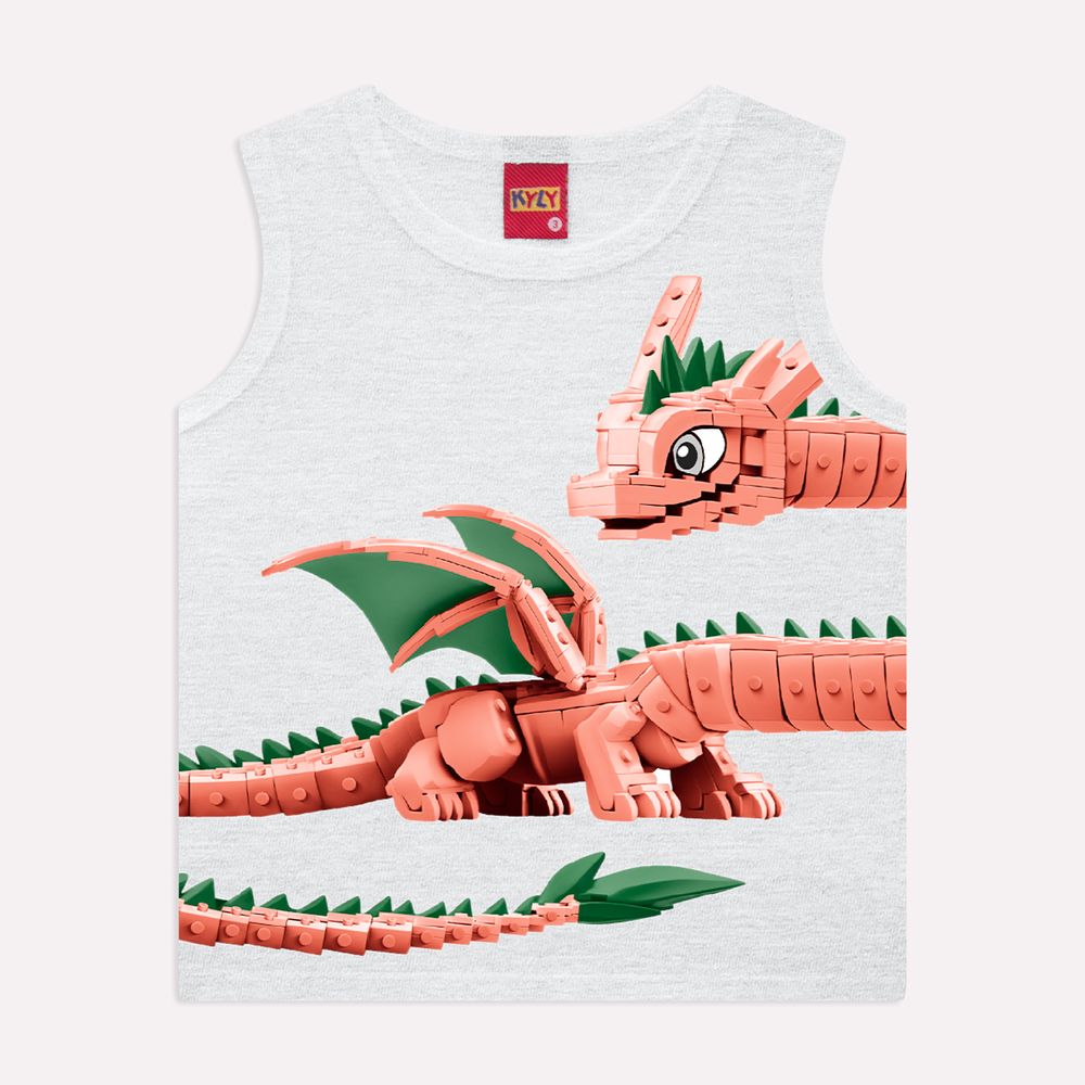 Regata Infantil Masculina Kyly Dragões Legos