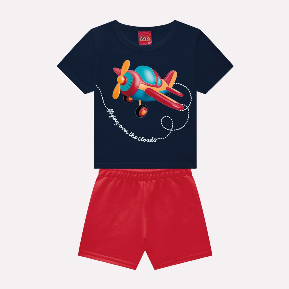 Conjunto Infantil Masculino Kyly Aviãozinho