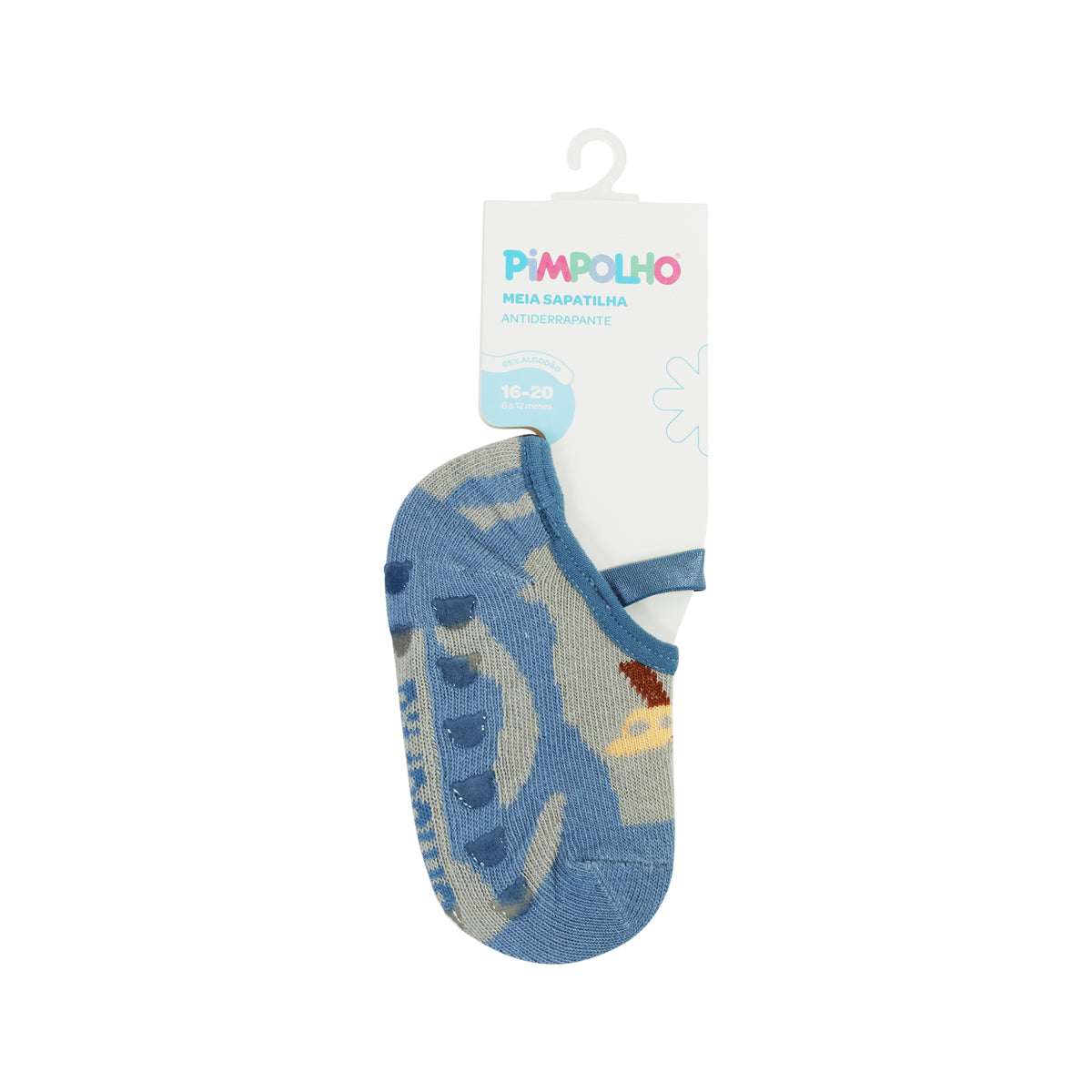 Meia Sapatilha Infantil Masculina Pimpolho Colorida AntiderrapanteMeia Sapatilha Infantil Masculina Pimpolho Colorida Antiderrapante