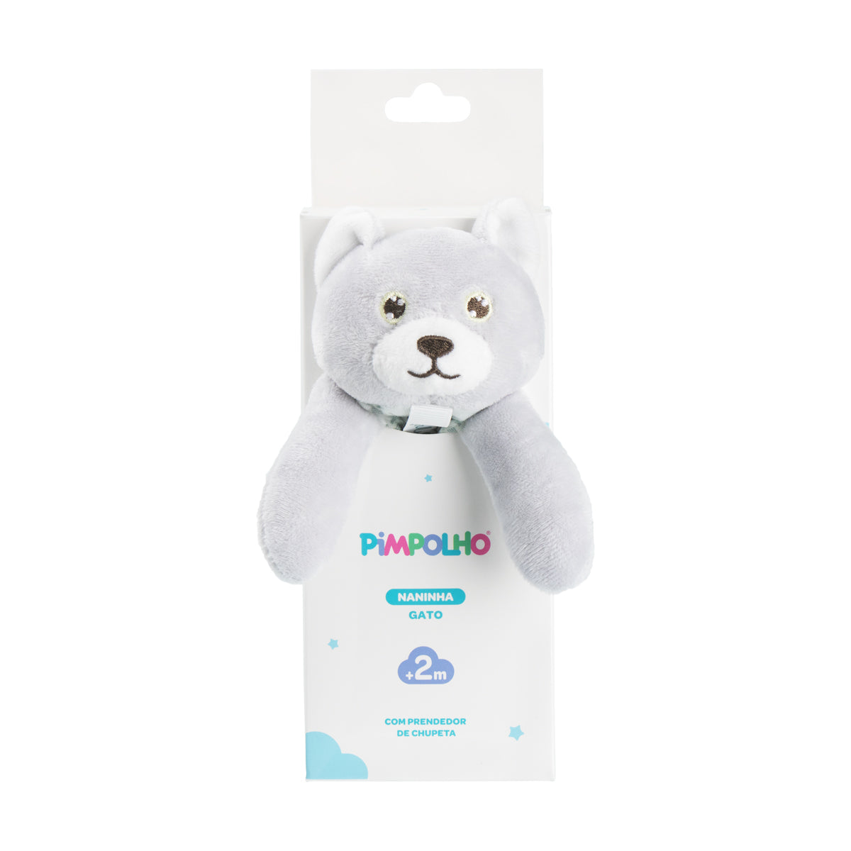 Naninha Infantil Pimpolho com Prendedor de Chupeta +2M Plush
