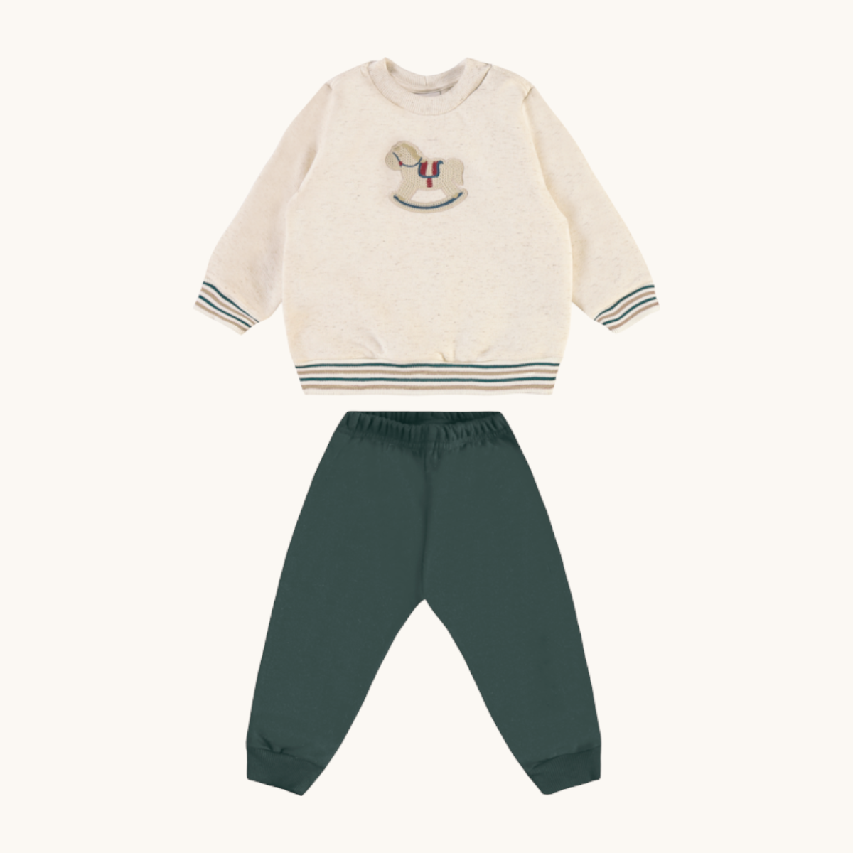 Conjunto Infantil Masculino Pulla Bulla Cavalinho Bordado Confortável