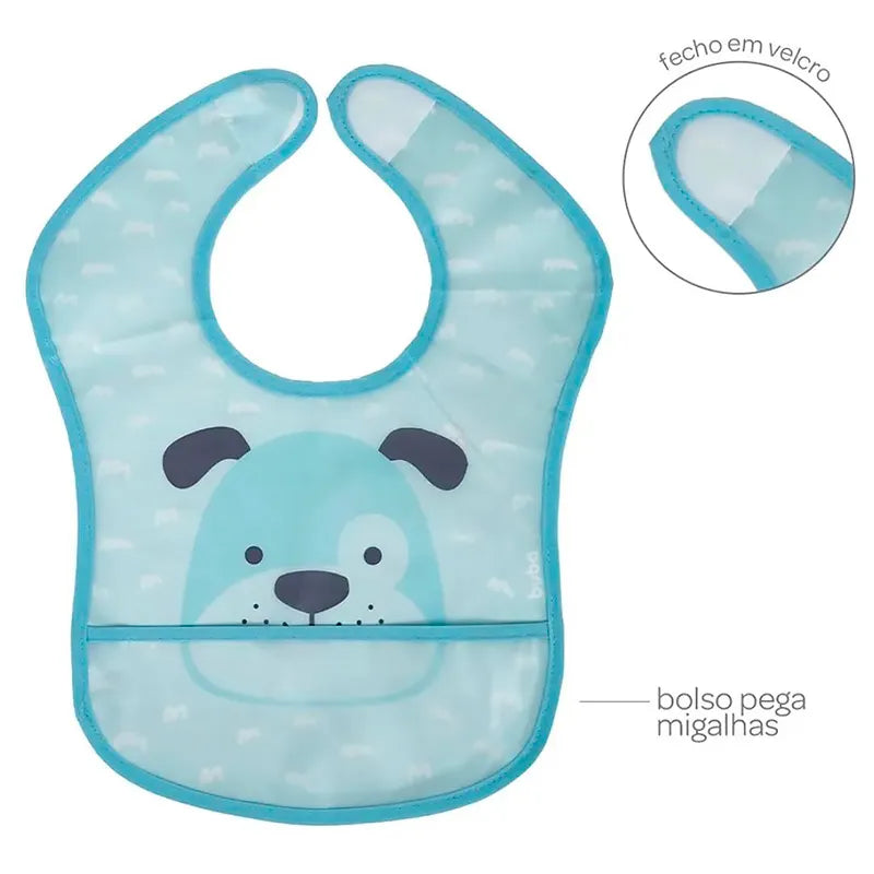 Babador Buba Com Pega Migalhas Cachorrinho +3M