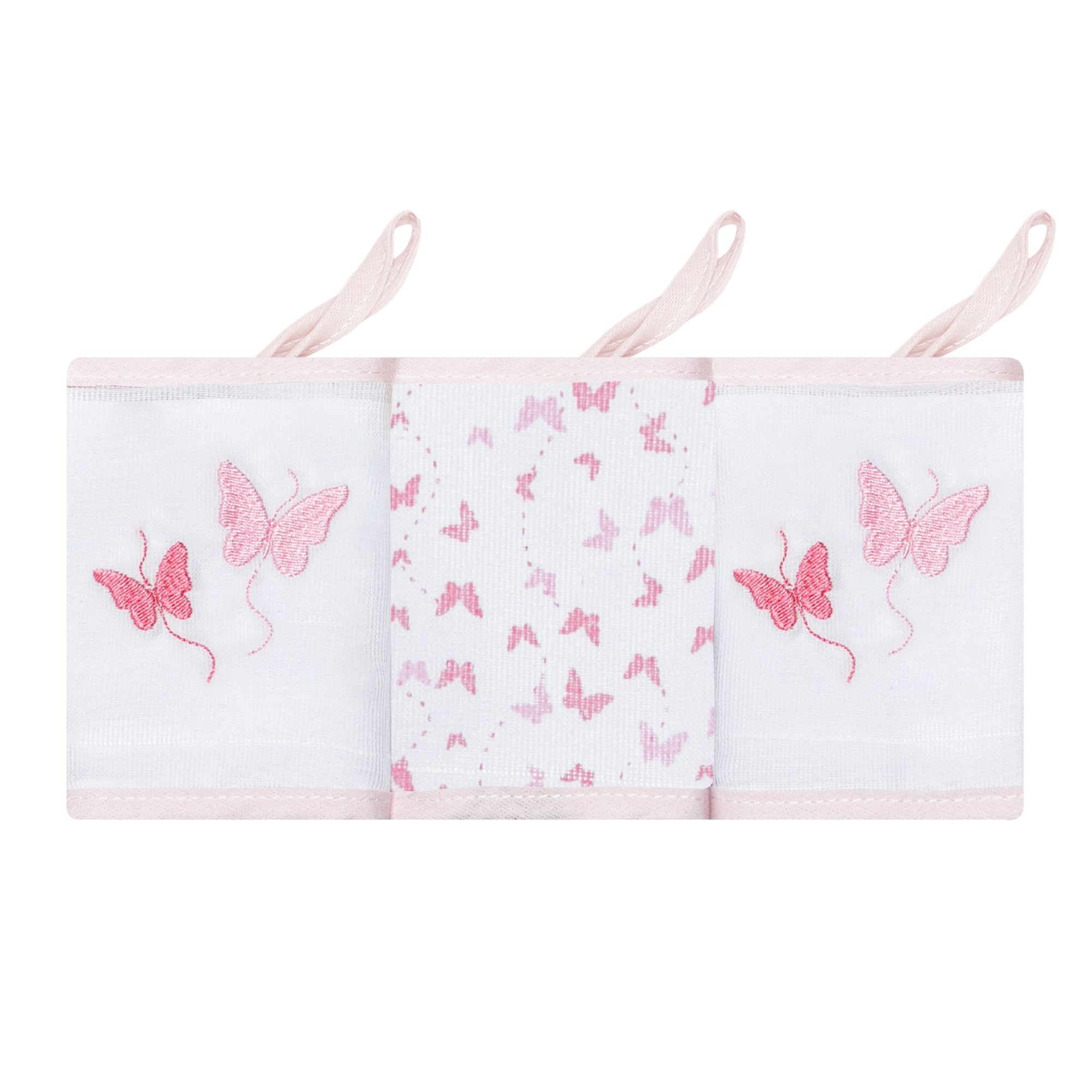 Babete Papizinha Bordada E Estampada 3 Peças