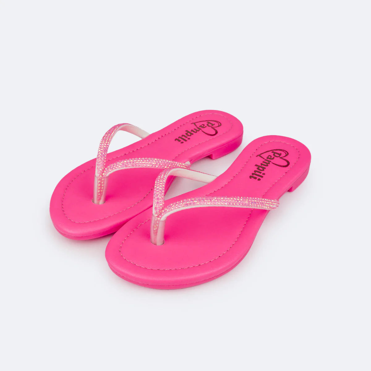 Sandália Rasteira Infantil Pampili Iris Strass – Conforto e Estilo para o Verão