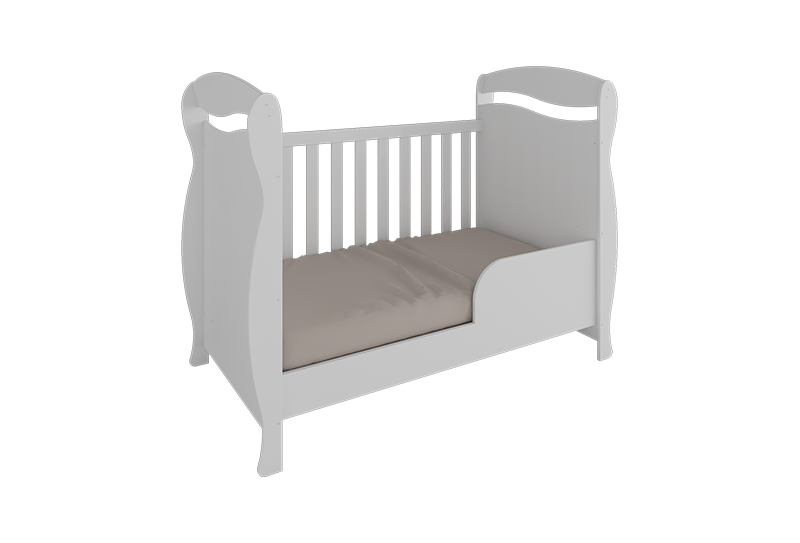 Berço Júnior Peroba Americano 2 em 1 com Certificação Inmetro – 100% MDF