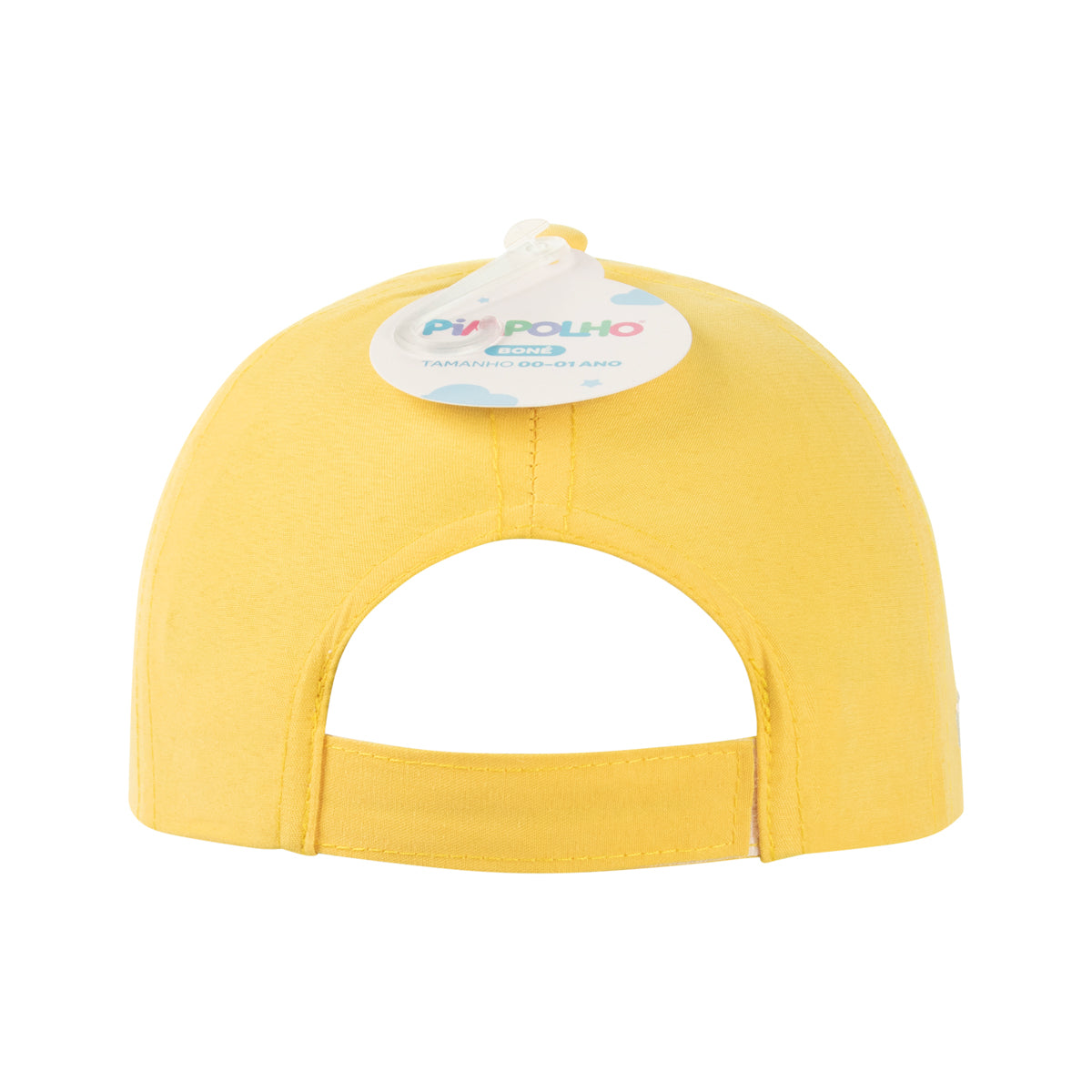 Boné Bebê Feminino Pimpolho Estampado com Velcro 0 a 1 Ano