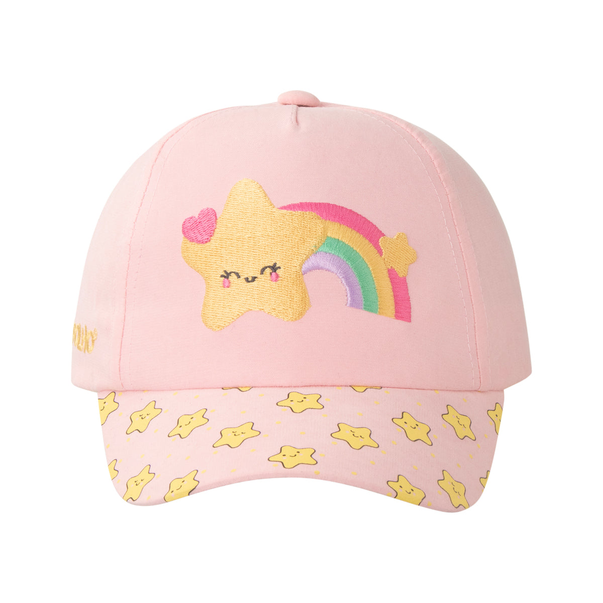 Boné Bebê Feminino Pimpolho Estampado com Velcro 0 a 1 Ano