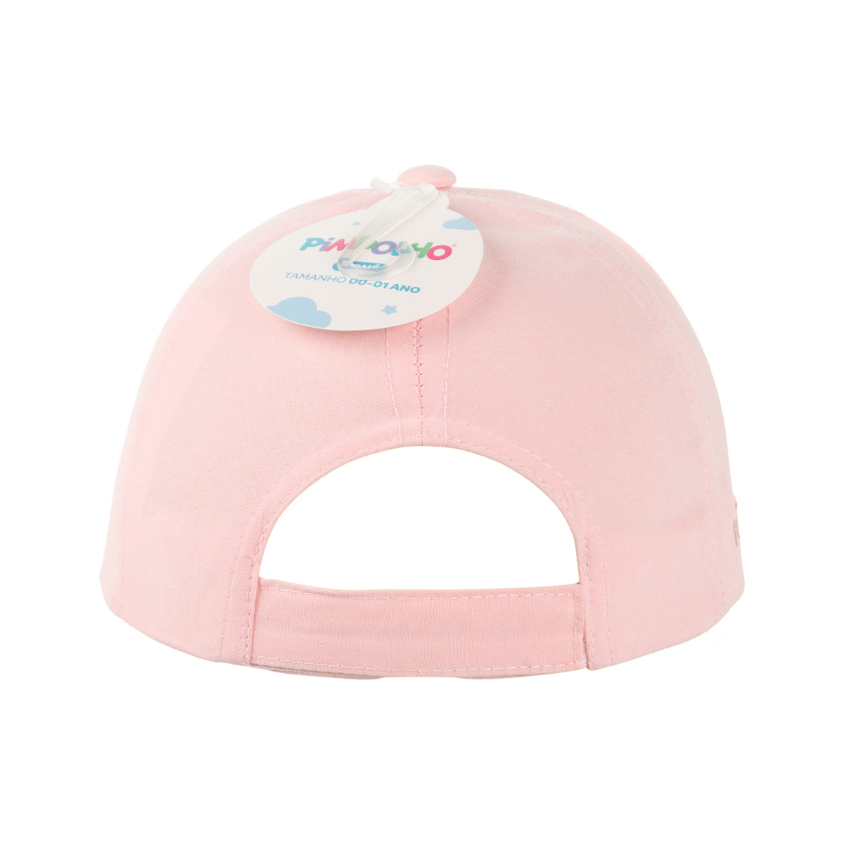 Boné Bebê Feminino Pimpolho Estampado com Velcro 0 a 1 Ano