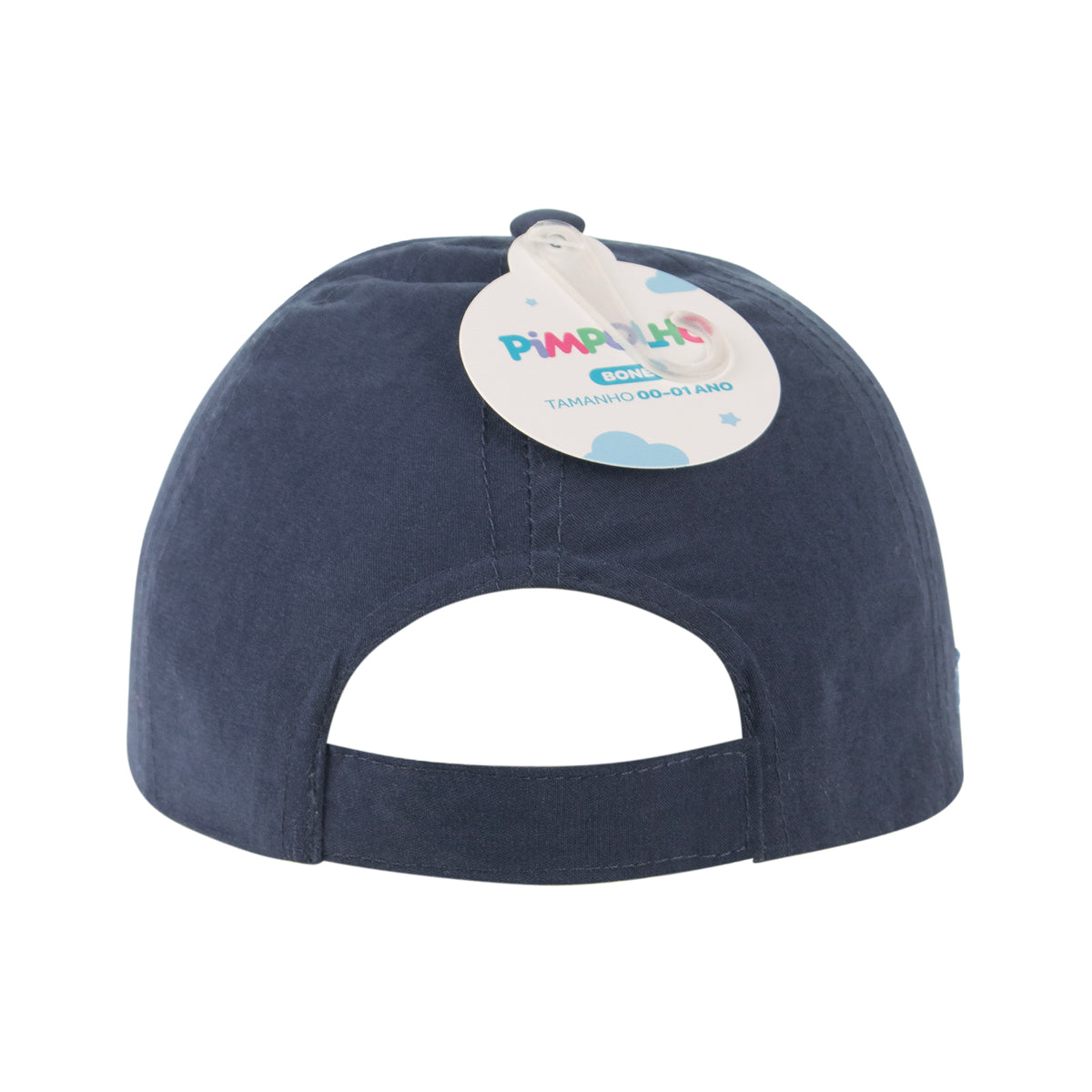 Boné Bebê Masculino Pimpolho Estampado com Velcro 0 a 1 Ano