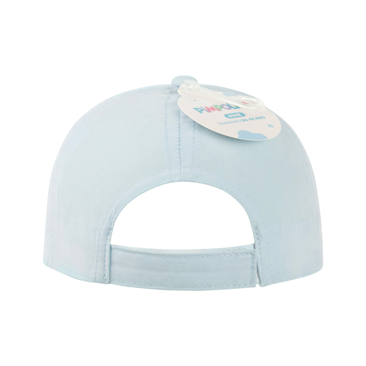 Boné Bebê Masculino Pimpolho Estampado com Velcro 0 a 1 Ano