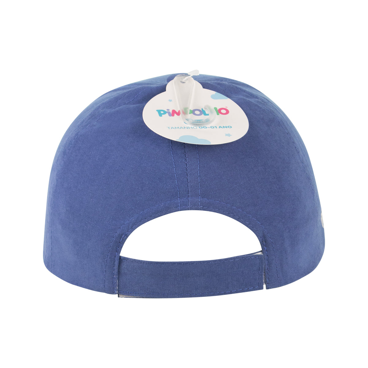 Boné Bebê Masculino Pimpolho Estampado com Velcro 0 a 1 Ano
