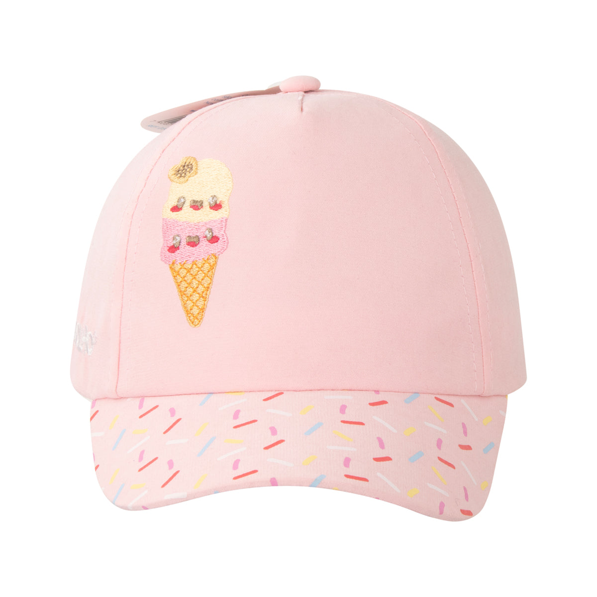 Boné Infantil Feminino Pimpolho Estampado com Velcro 01 a 02 Anos