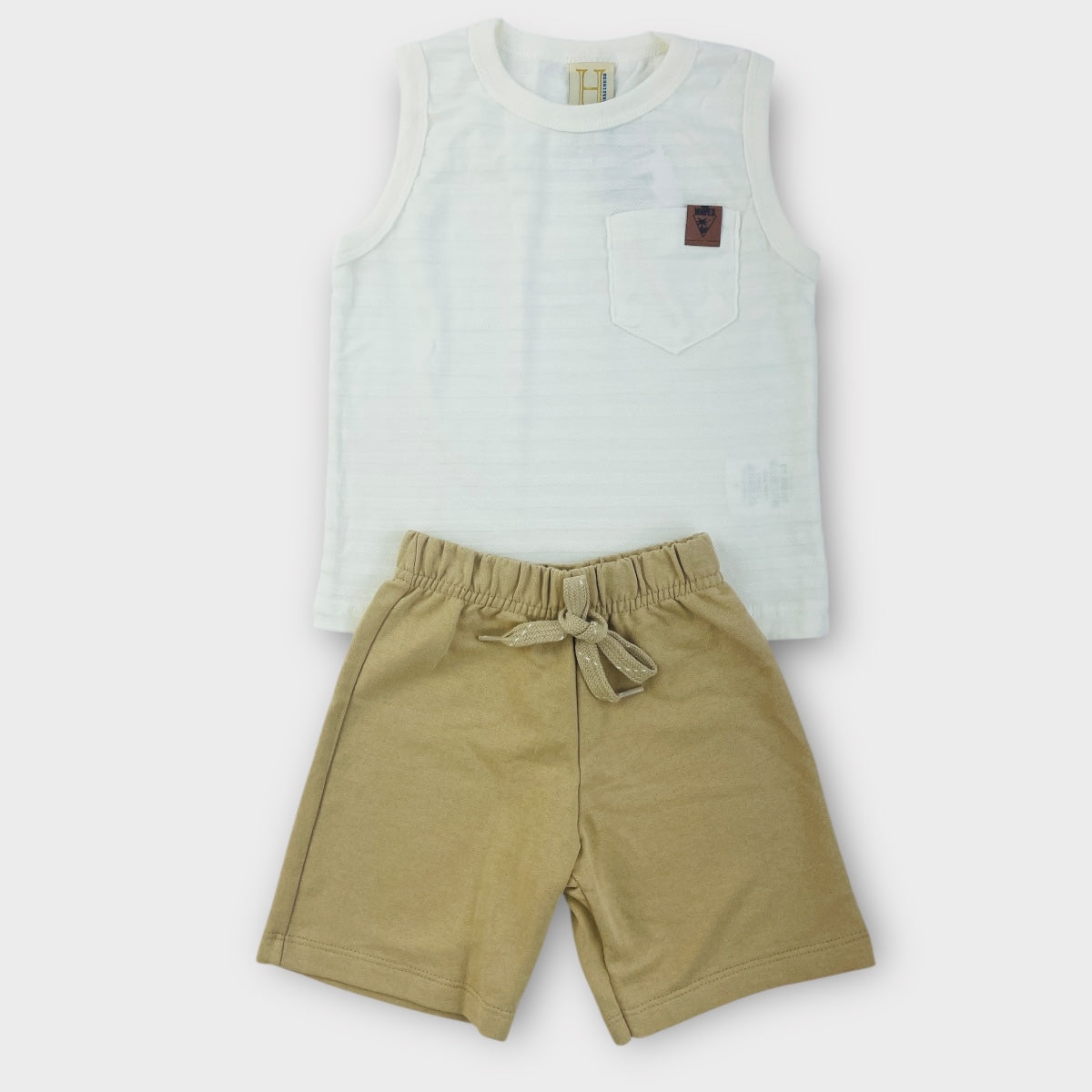 Conjunto Infantil Masculino Hrradinhos Malha Piquet com Bolso