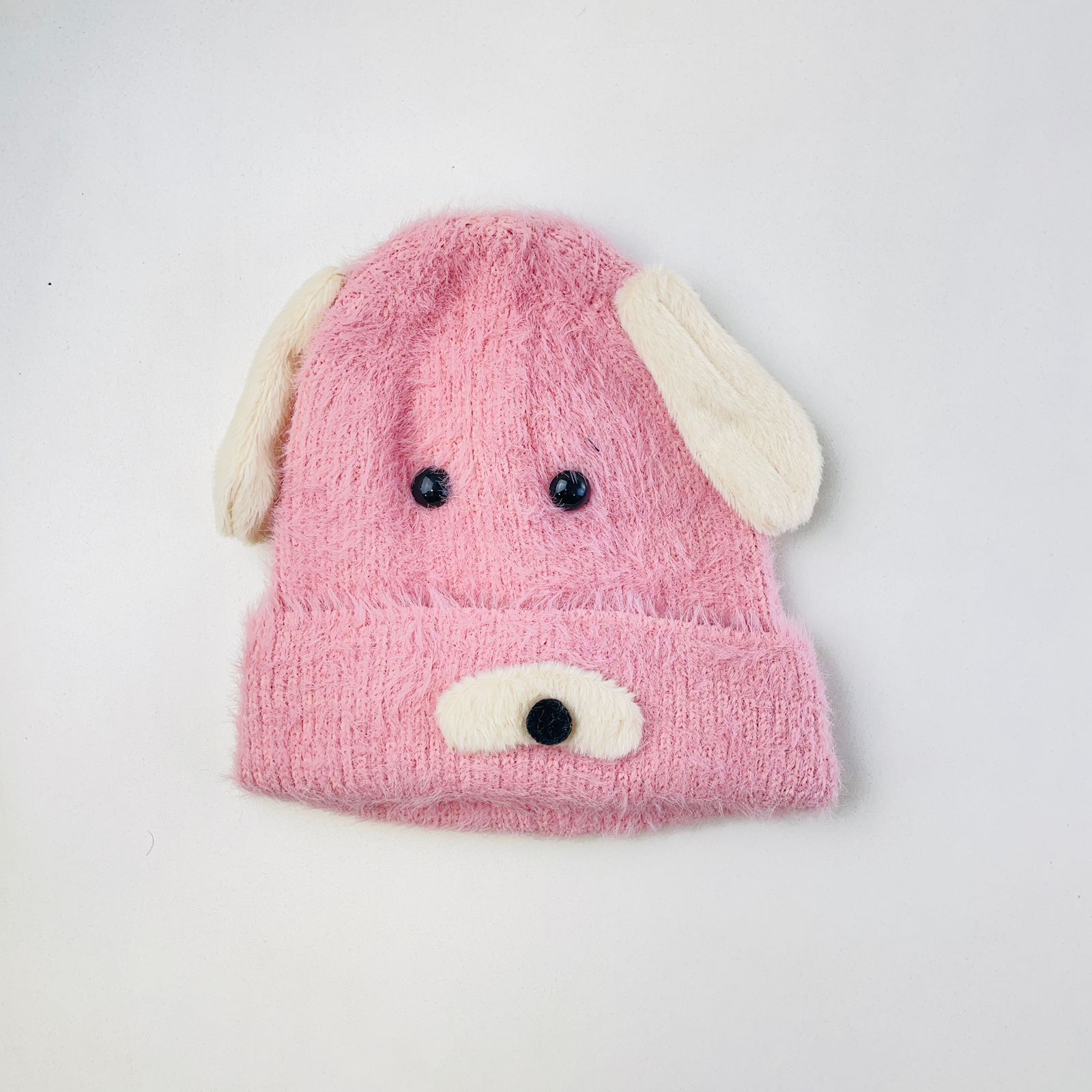 Touca Infantil Tigre Modas Cachorrinho em Microfleece/Plush Tamanho Único
