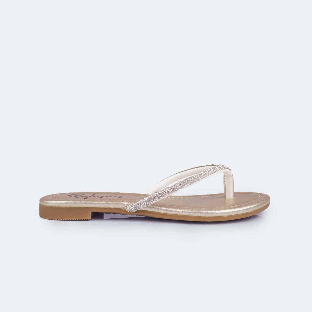 Sandália Rasteira Infantil Pampili Iris Strass – Conforto e Estilo para o Verão
