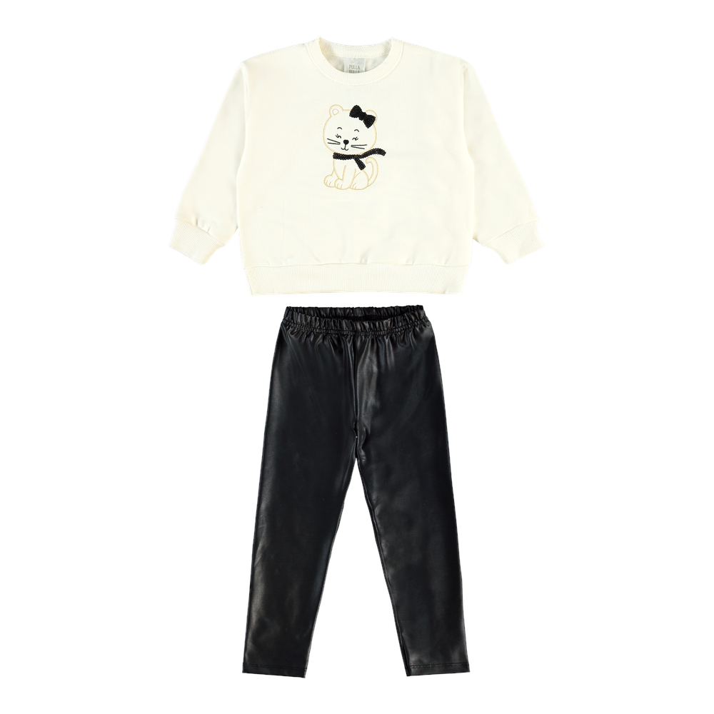 Conjunto Infantil Feminino Pulla Bulla Gatinha - Conforto, Estilo Moderno e Atitude