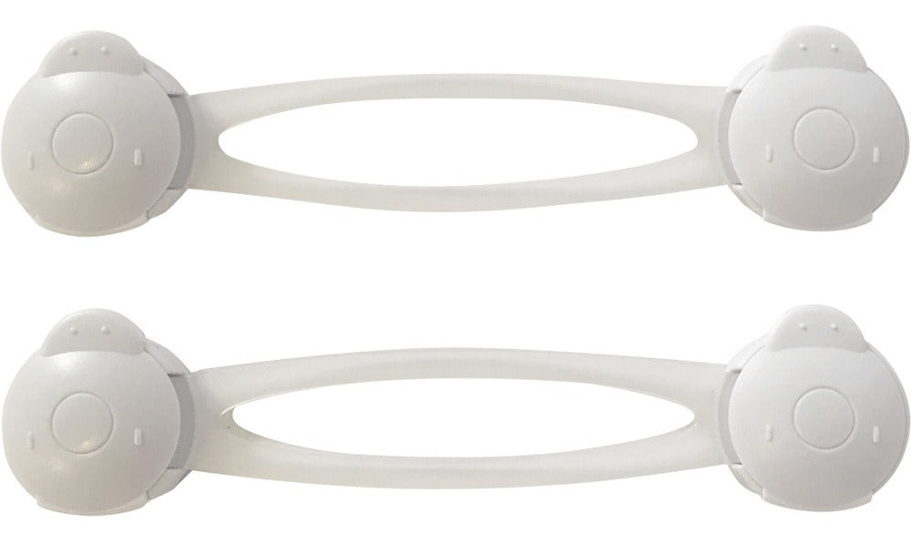 Trava Multiuso Flexível Buba Portas e Gavetas Segurança Infantil 2 Peças