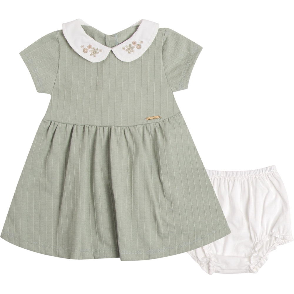 Vestido Infantil Feminino Have Fun Little Flower com Tapa-Fralda