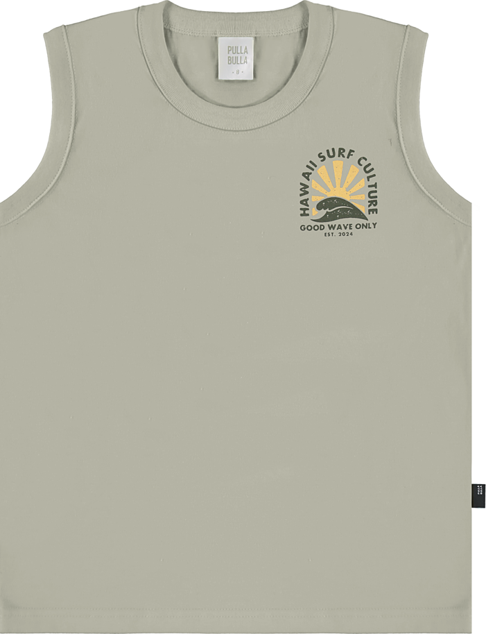 Regata Infantil Masculina Pulla Bulla Hawaii Surf – Leve, Confortável e Estilosa para o Verão
