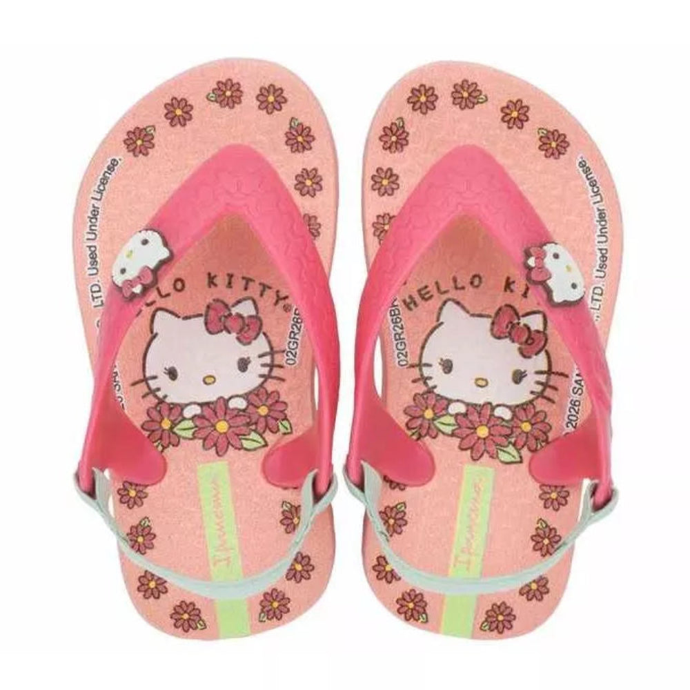 Chinelo Baby Ipanema Hello Kitty Amore Grendene com Elástico