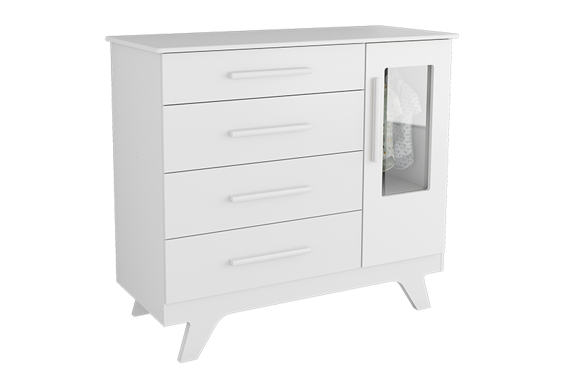Comoda Retro Peroba 1 Porta