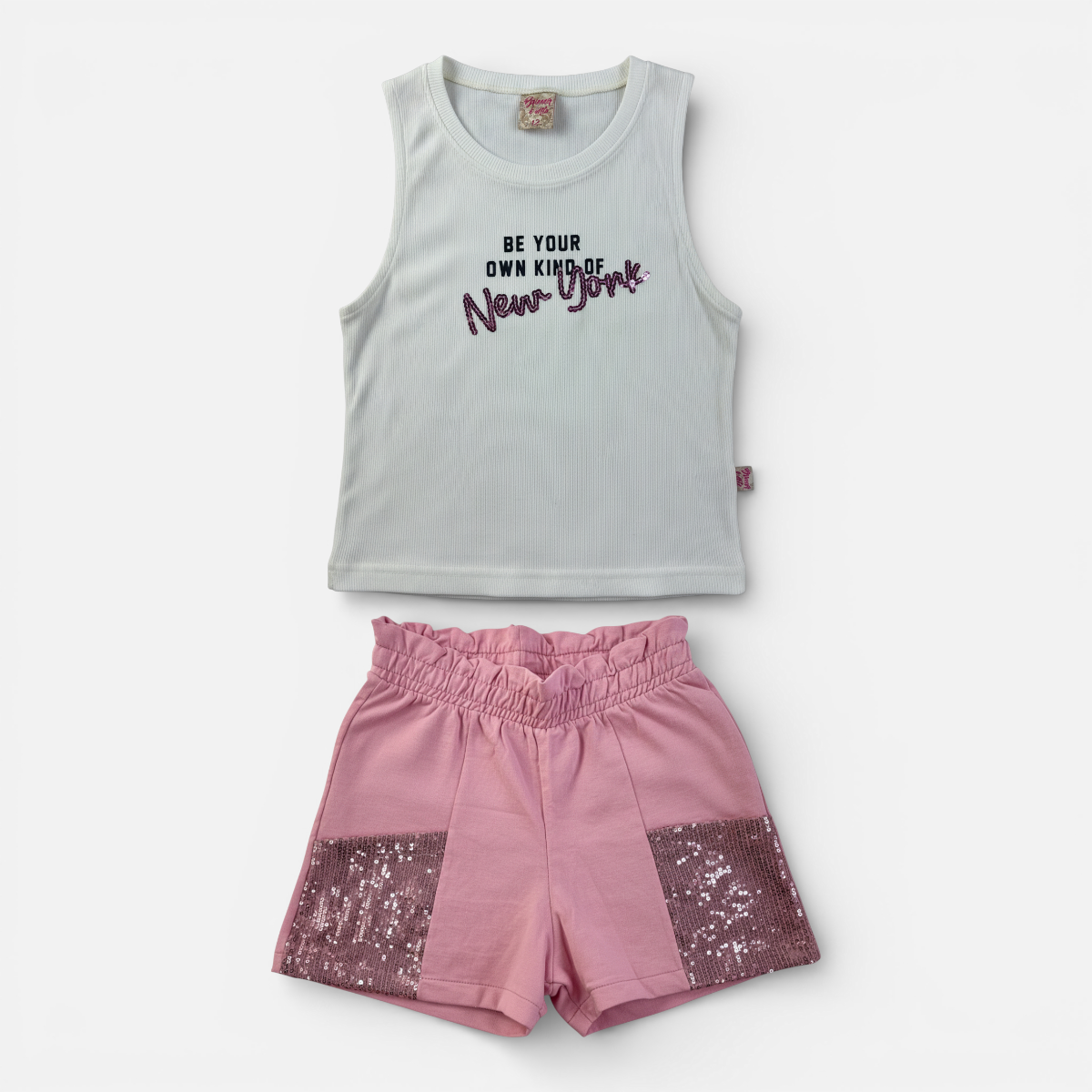 Conjunto Feminino Infantil Brincar e Arte New York