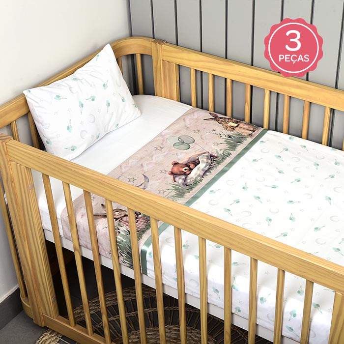 Jogo de Berço Americano Muito Mimo 3 Peças