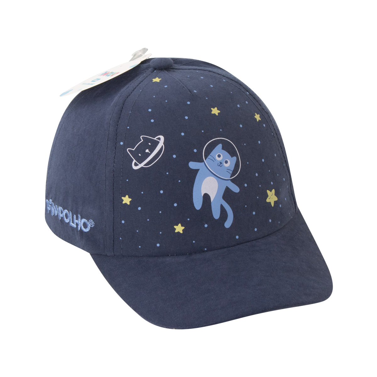 Boné Bebê Masculino Pimpolho Estampado com Velcro 0 a 1 Ano