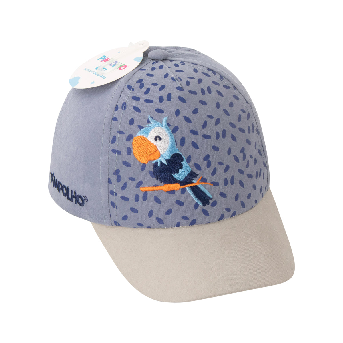 Boné Bebê Masculino Pimpolho Estampado com Velcro 0 a 1 Ano