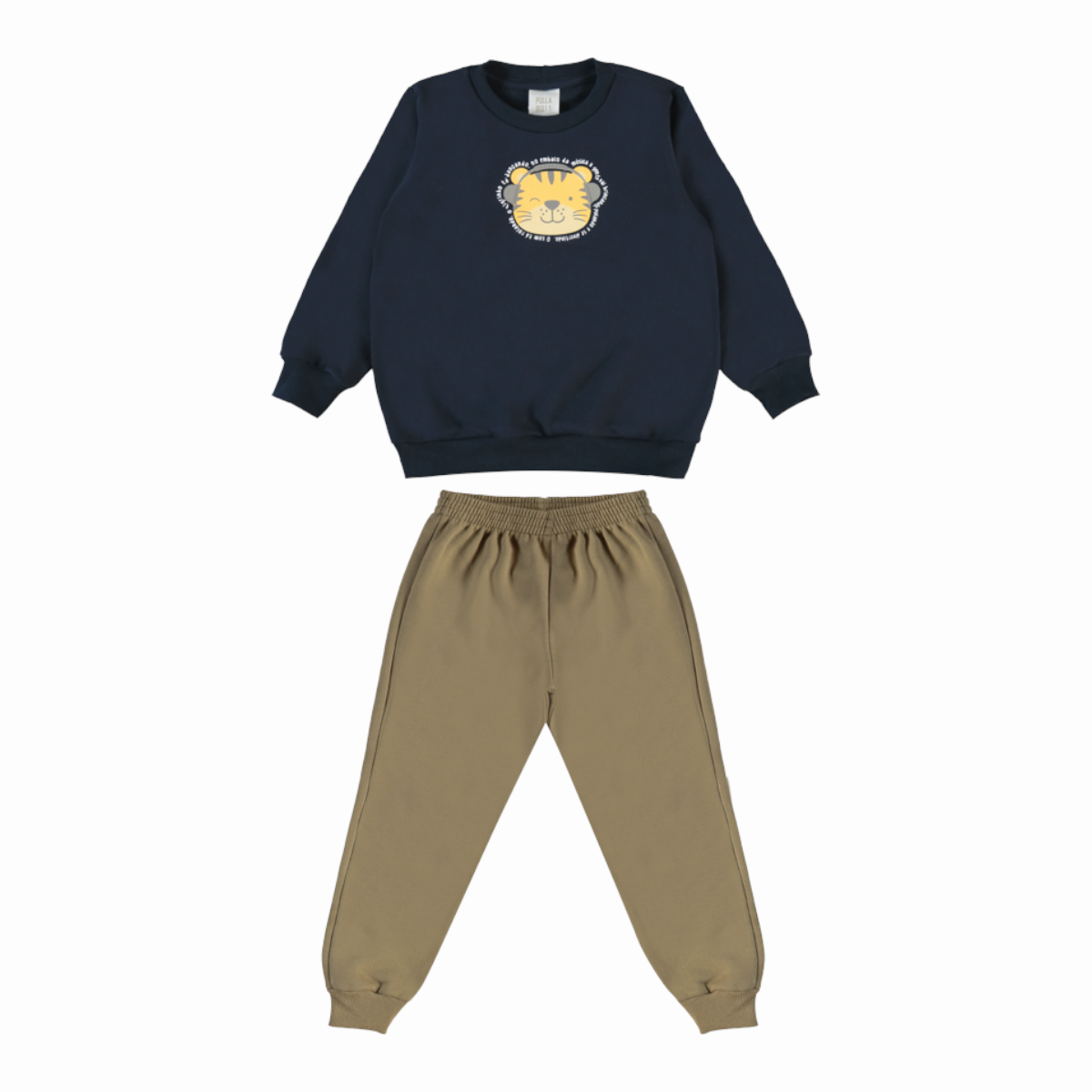 Conjunto Infantil Masculino Pulla Bulla Tigrinho de Fone