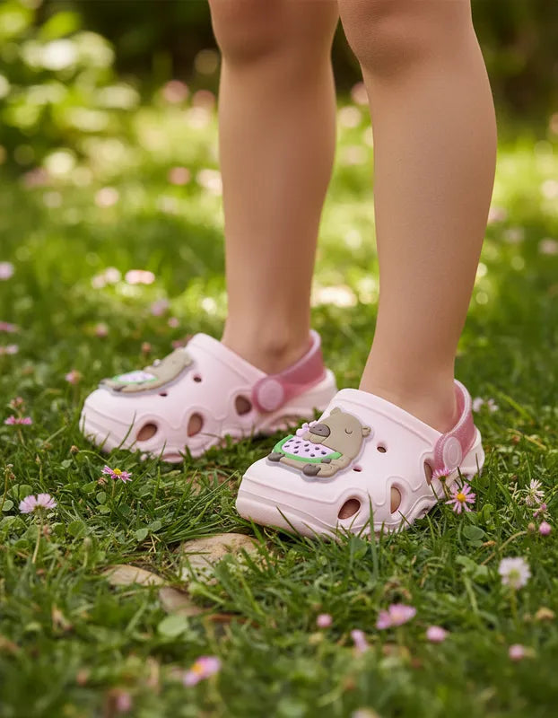 Babuche Infantil Keto Flores Conforto Leve Antiderrapante