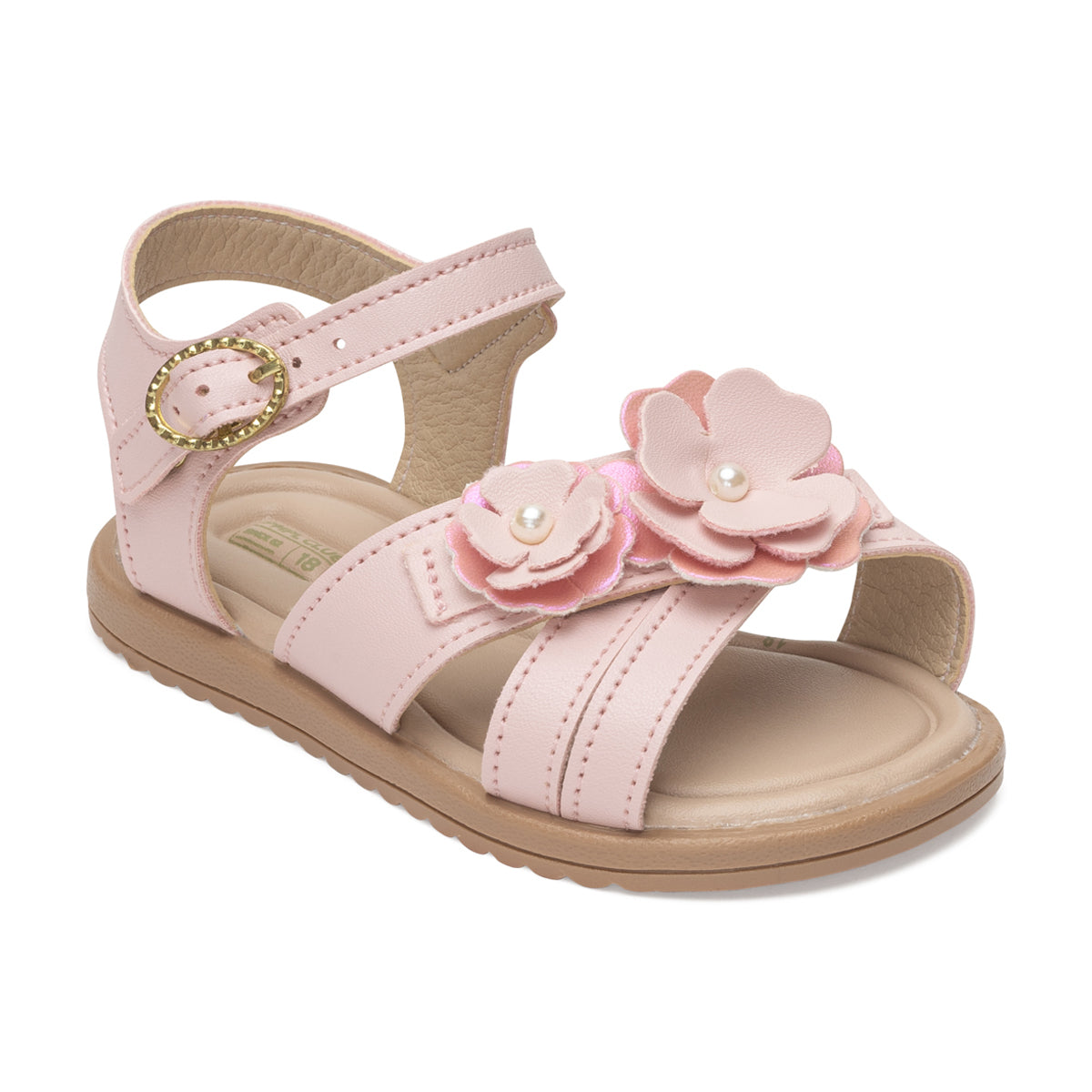Sandália Infantil Feminina Pimpolho Flora Anatômica Fases 2 e 3