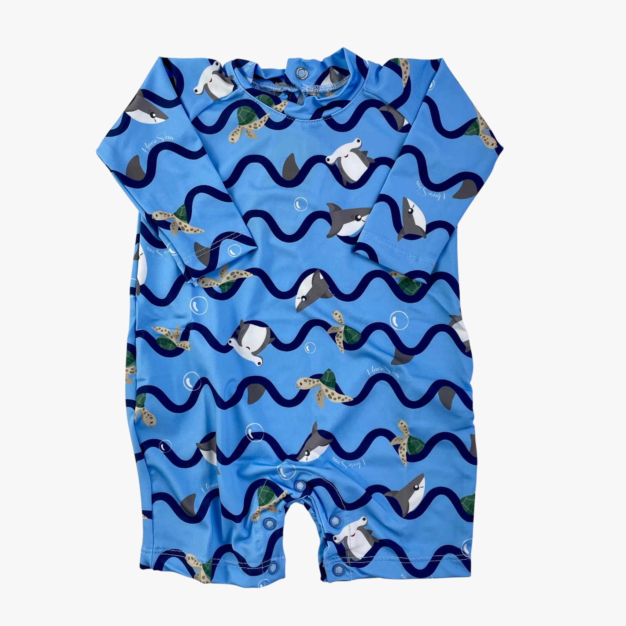 Macacão Bebê Have Sun Unissex Estampado com Proteção UV