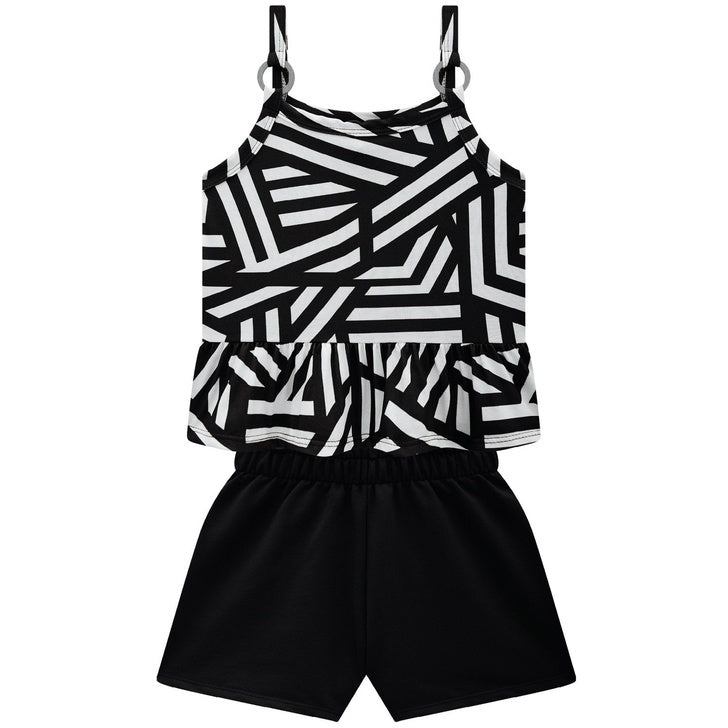 Conjunto Infantil Feminino Kyly Geométrico