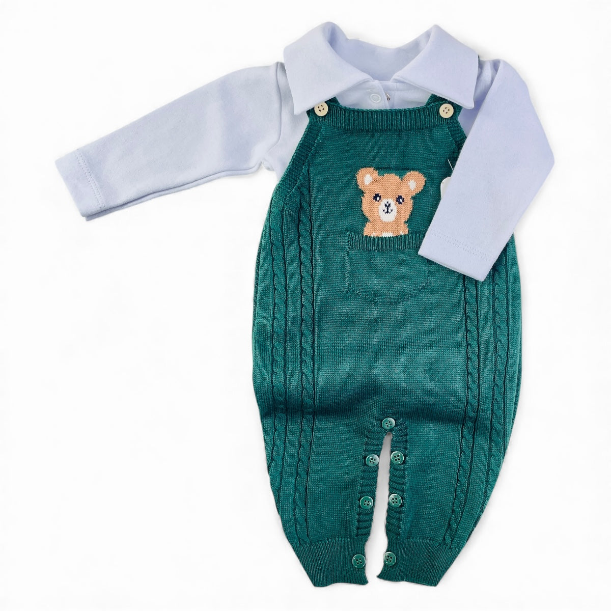 Jardineira Tamine Baby Pedro Henrique 2 Pcs