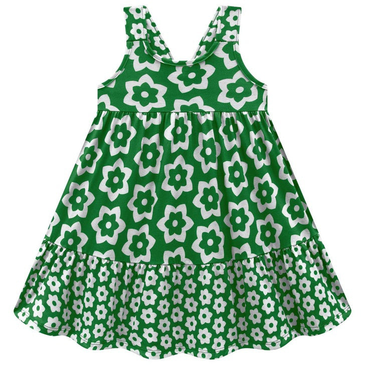 Vestido Infantil Kyly Floral com Babado