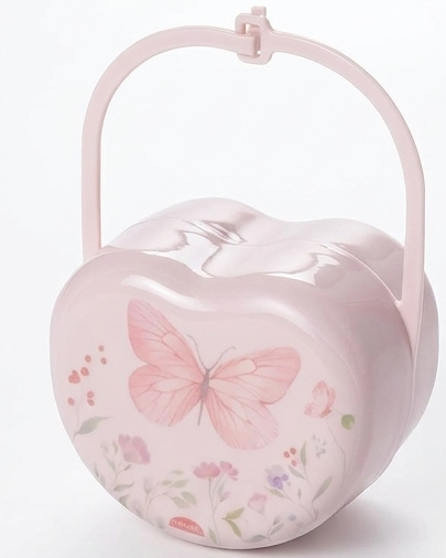 Porta Chupeta Infantil Plasútil com Alça e Estampa Delicada 140ml