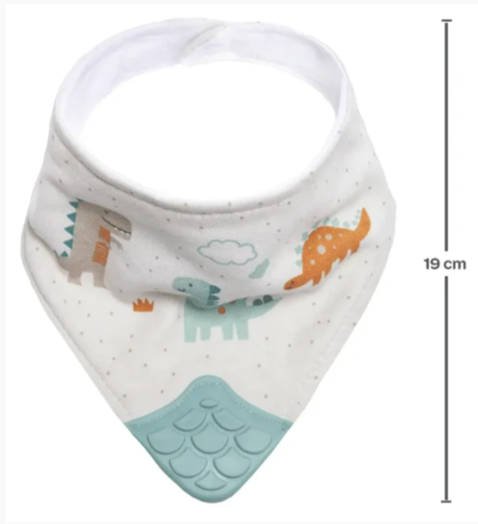 Bandana com Mordedor Bebê Buba Algodão Forro Antiumidade