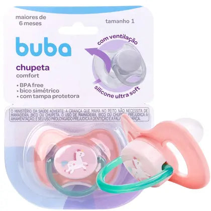 Chupeta Infantil Buba Comfort Tam 1 Magic 0-6M Livre de BPA