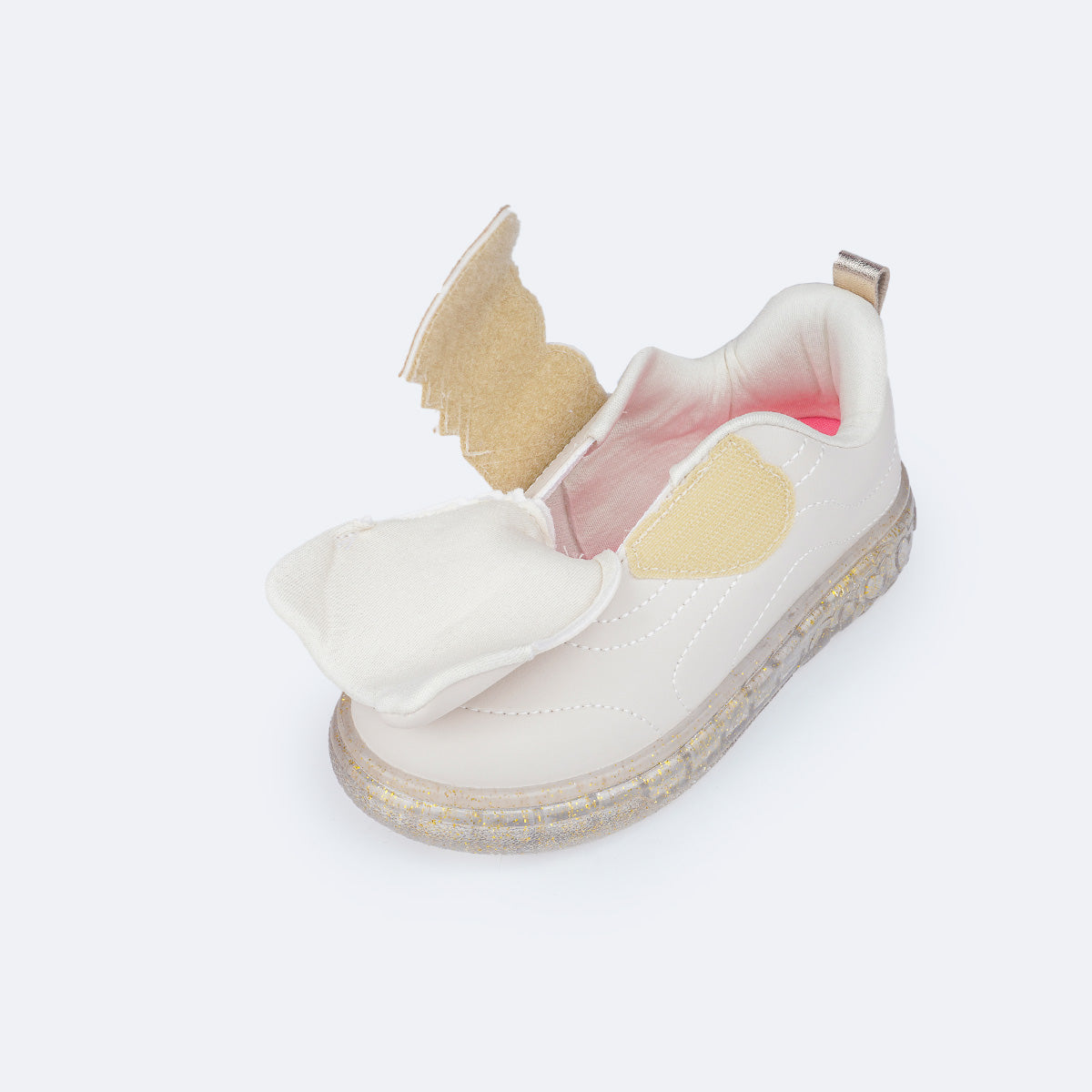 Tênis Pampili Sneaker Luz Corações Led