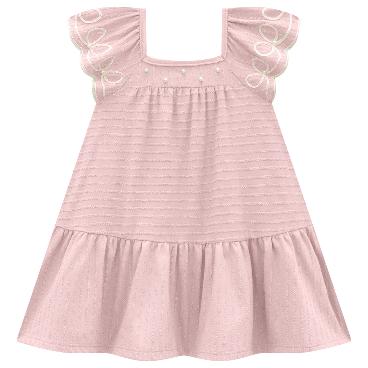 Vestido Infantil Milon Delicado com Pérolas