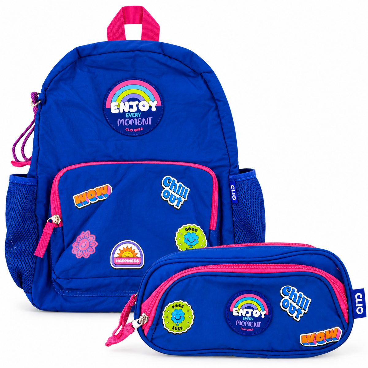 KIT MOCHILA DE COSTAS CLIO ENJOY EVERY MOMENT 17,5 COM ESTOJO