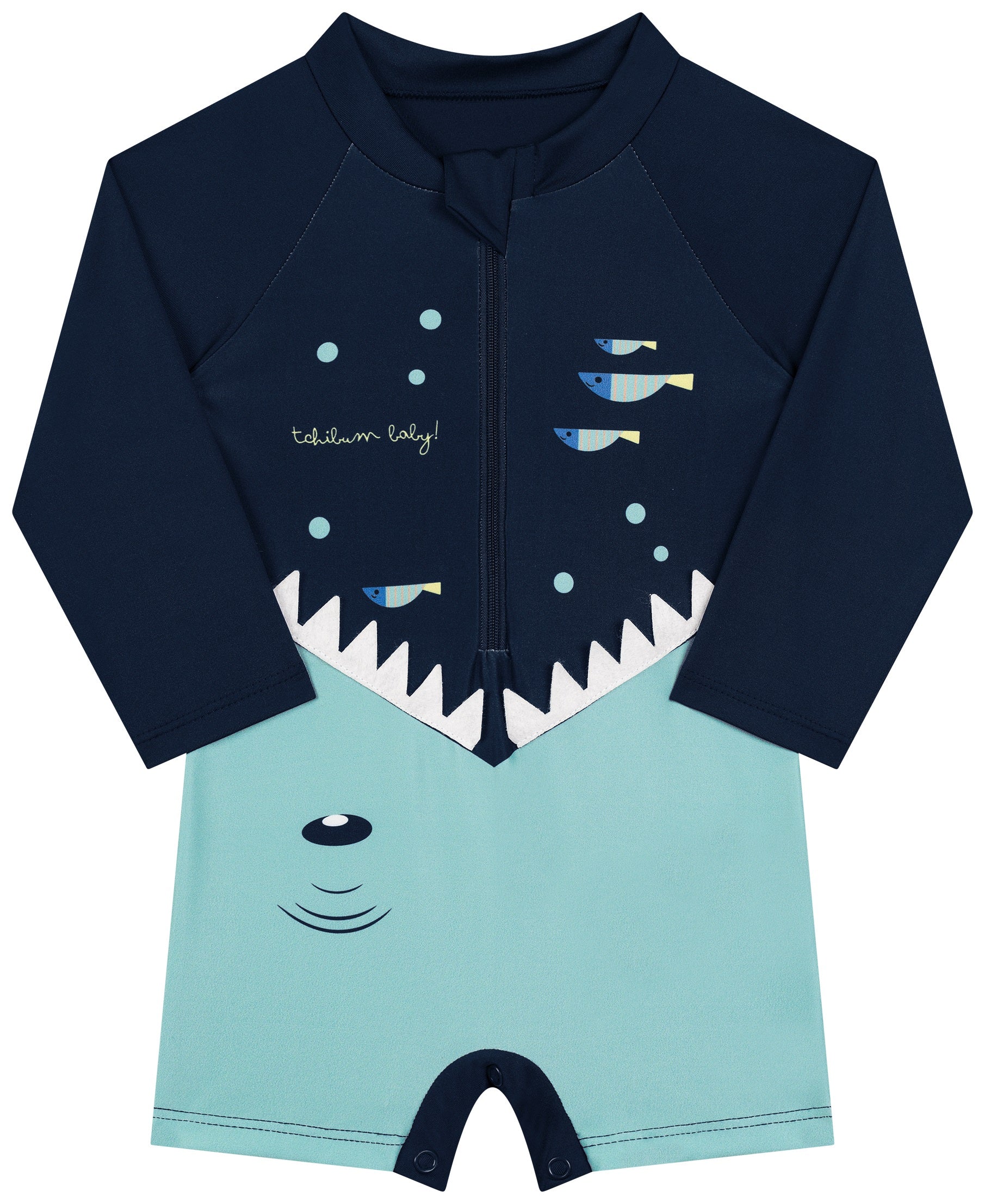 Macacão de Natação e Praia Bebê Tchibum Kamylus Proteção UV50+