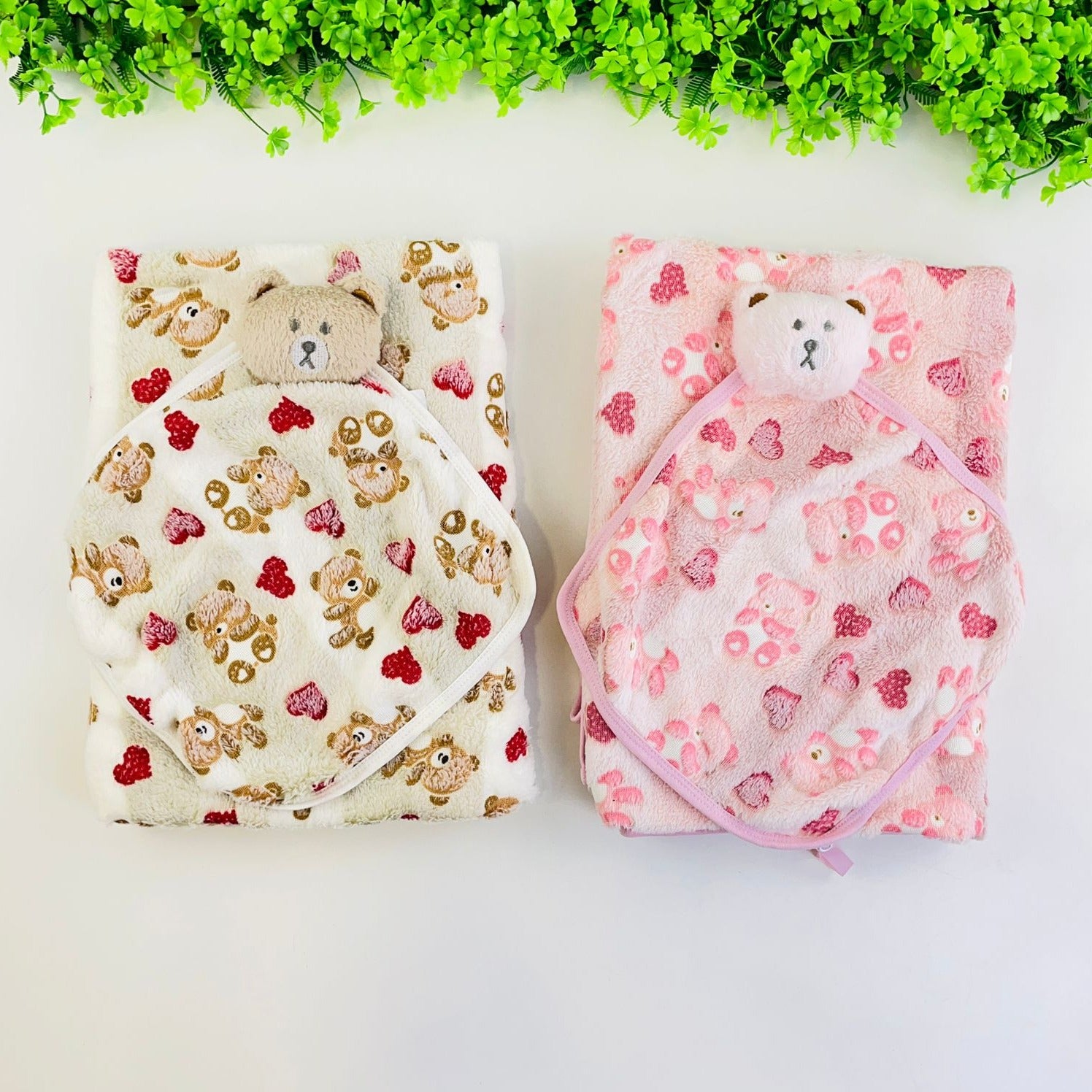 Cobertor Infantil com Naninha Djiele Ursinho Estampado Plush
