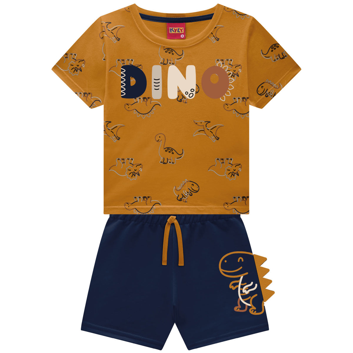 Conjunto Masculino Infantil Kyly Dinossauros