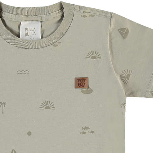 Camiseta Infantil Masculina Pulla Bulla Barquinho e Coqueiro – Conforto e Estilo para o Dia a Dia